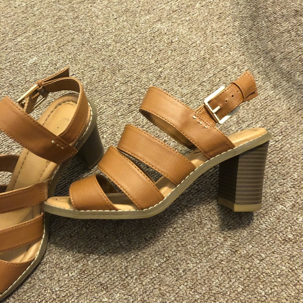 Dr. Scholl’s Brown Heeled Sandal